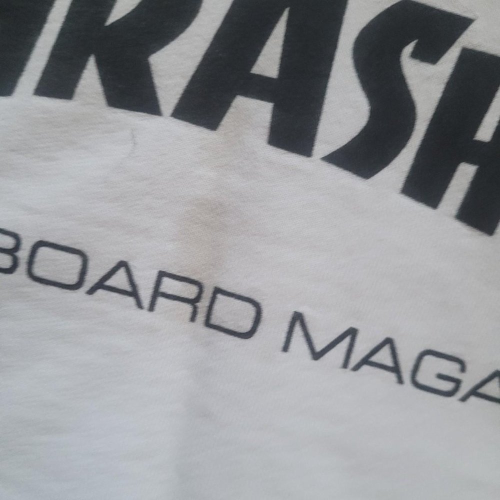 White and black distressed thrasher hoodie - Picture 6 of 6